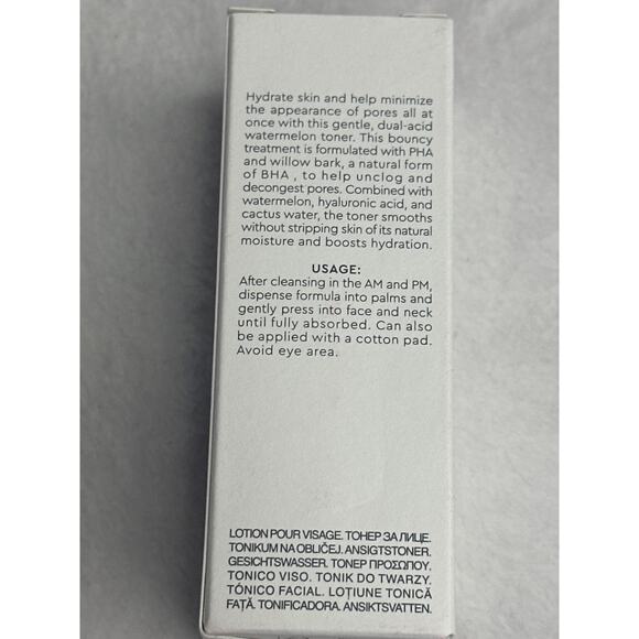 Glow Recipe Watermelon Glow PHA+BHA Pore-Tight Toner 40ml/1.35 fl OZ mini size - Picture 2 of 4